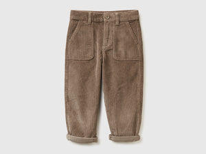 Pantaloni baloon fit in velluto