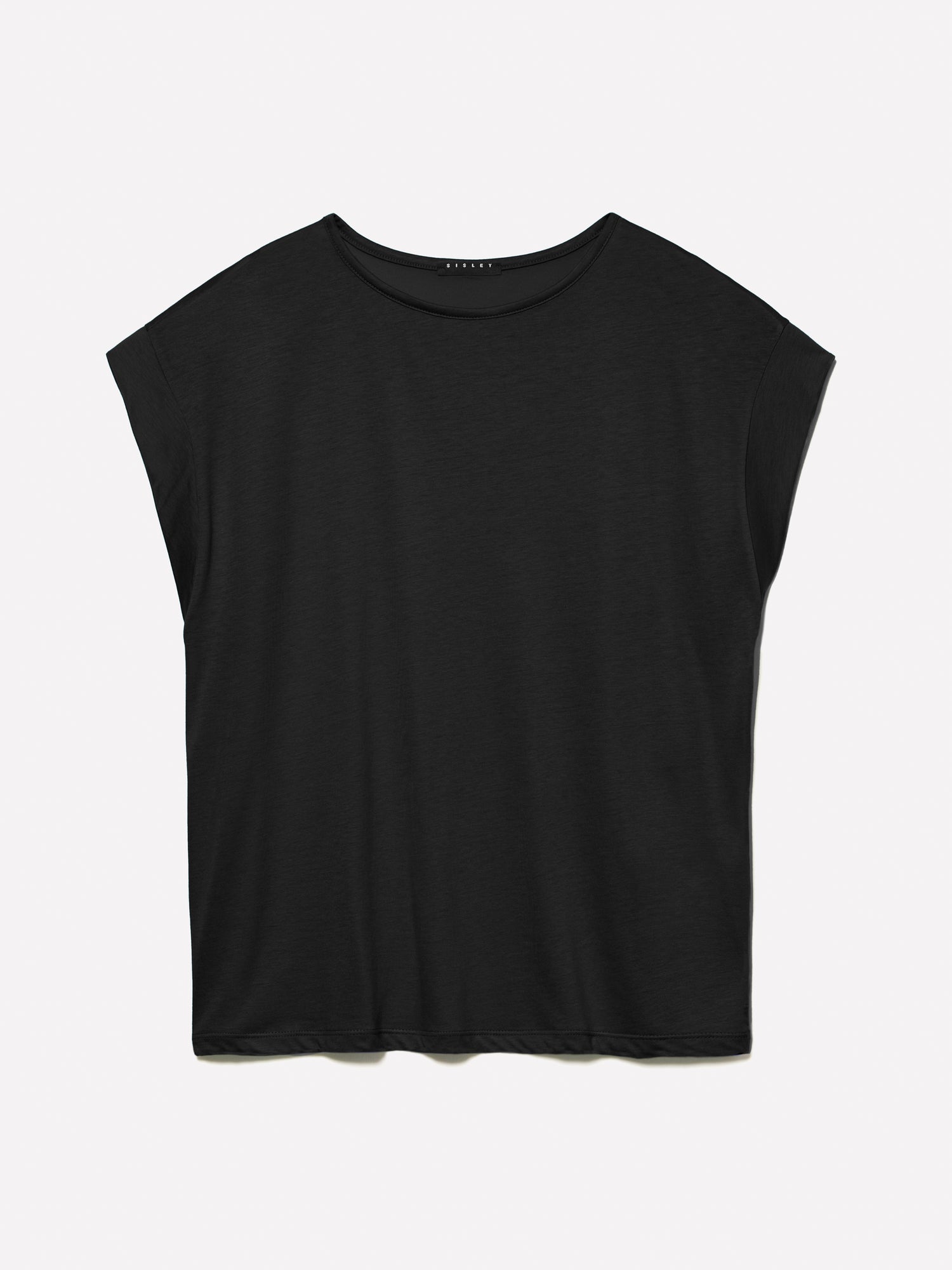 T-shirt con maniche a kimono da donna nero | Sisley Outlet
