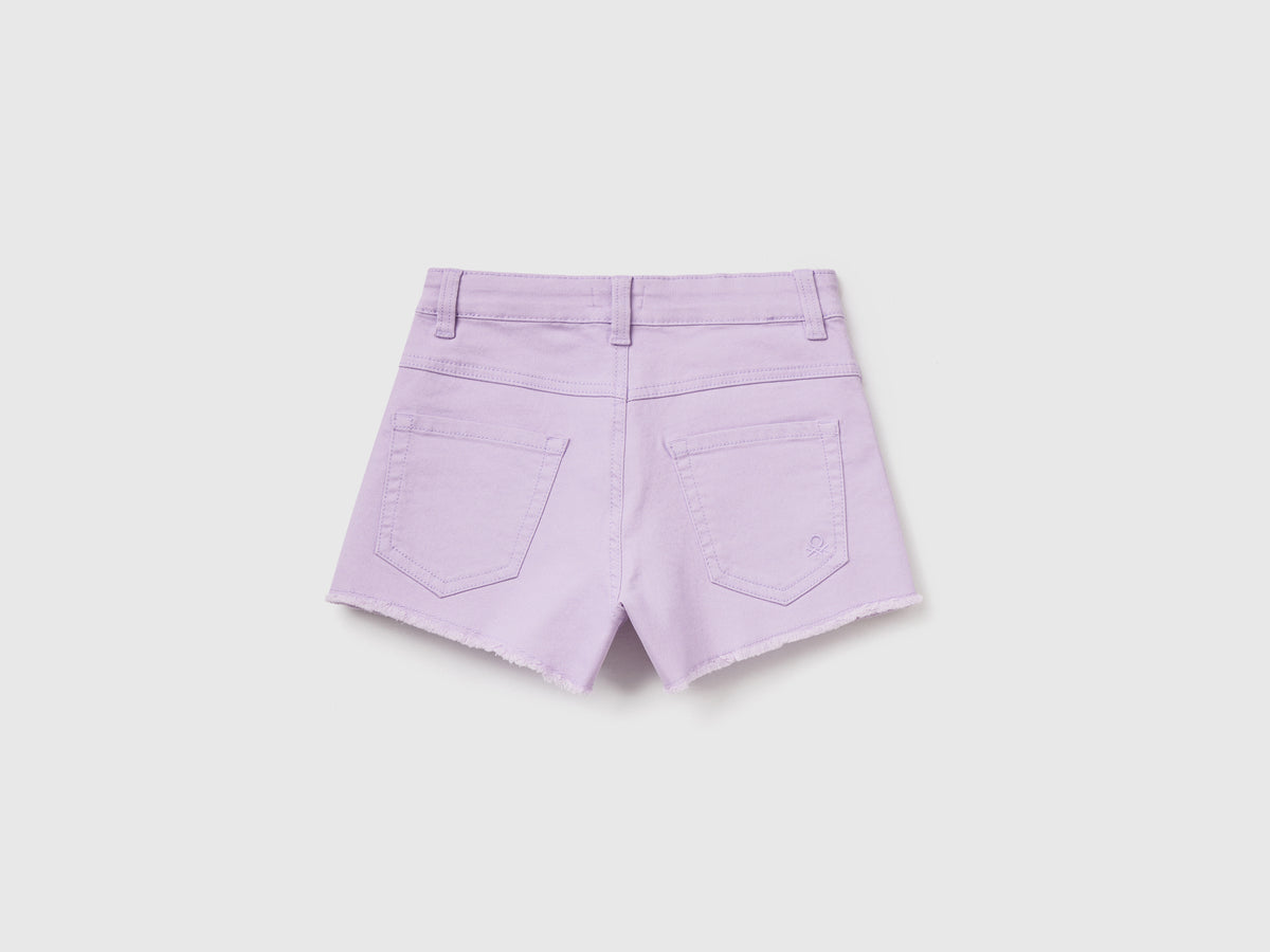 Pantaloni corti cinque tasche in misto cotone elasticizzato