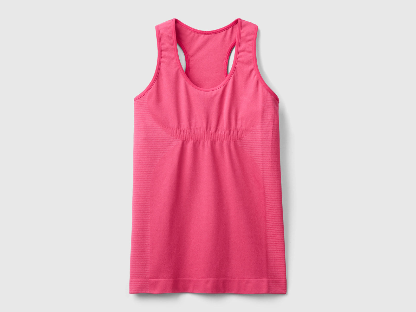 Canotta sportiva senza cuciture da donna fucsia | Benetton Outlet