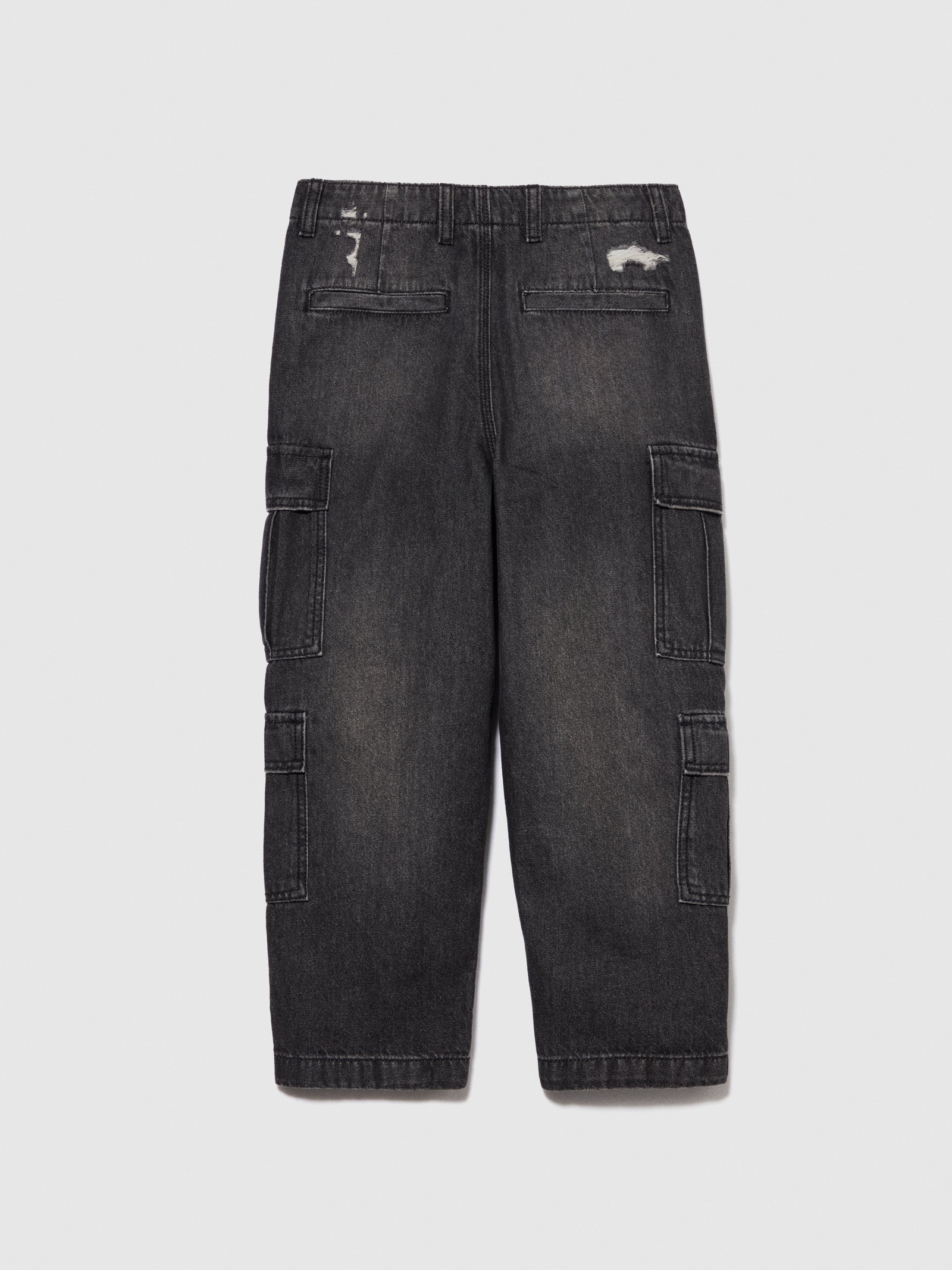 Jeans con tasconi da bambino nero 2 | Sisley young Outlet