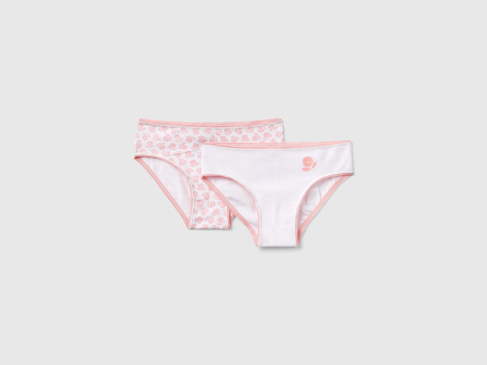 Set slip in cotone stretch da bambina multi-color | Benetton Outlet