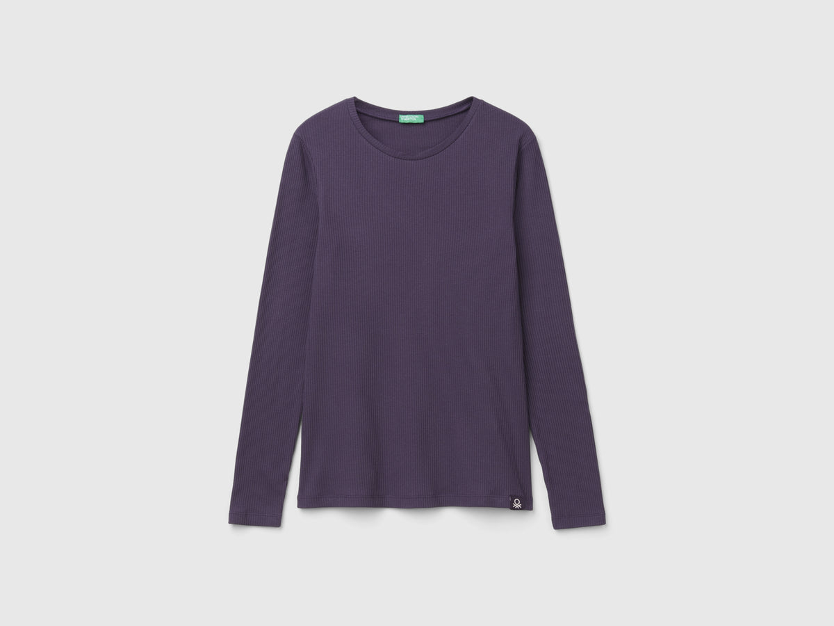 Stretch cotton blend T-shirt