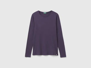 Stretch cotton blend T-shirt