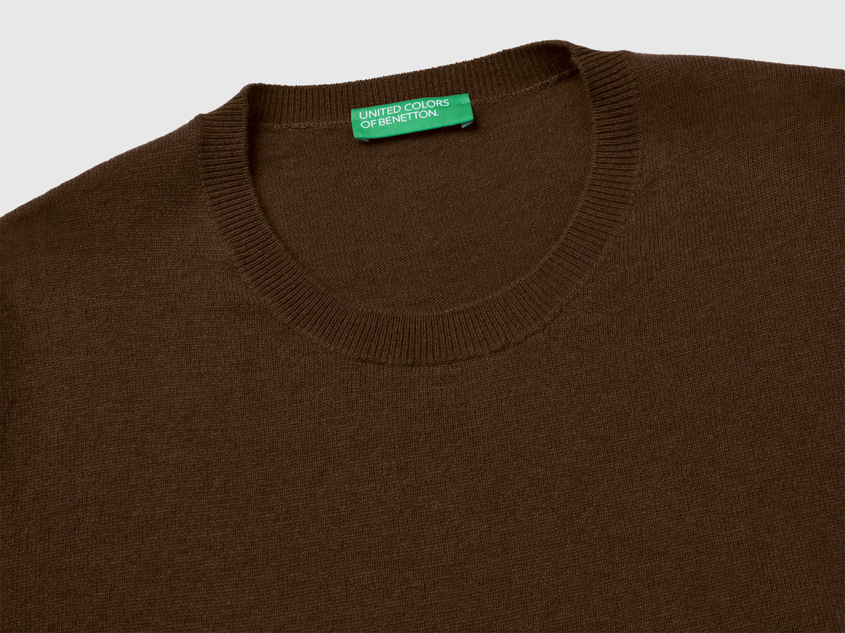 Maglia relaxed fit in pura lana Merino