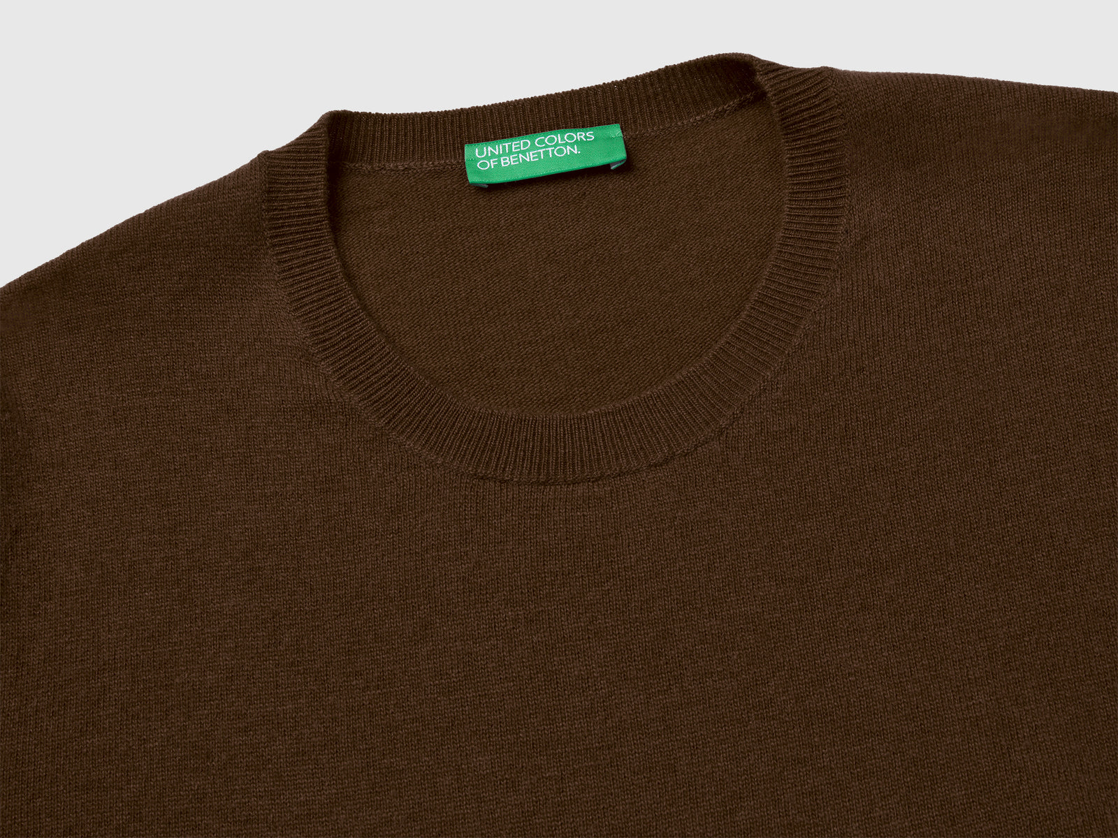 Maglia relaxed fit in pura lana Merino da donna marrone 3 | Benetton Outlet
