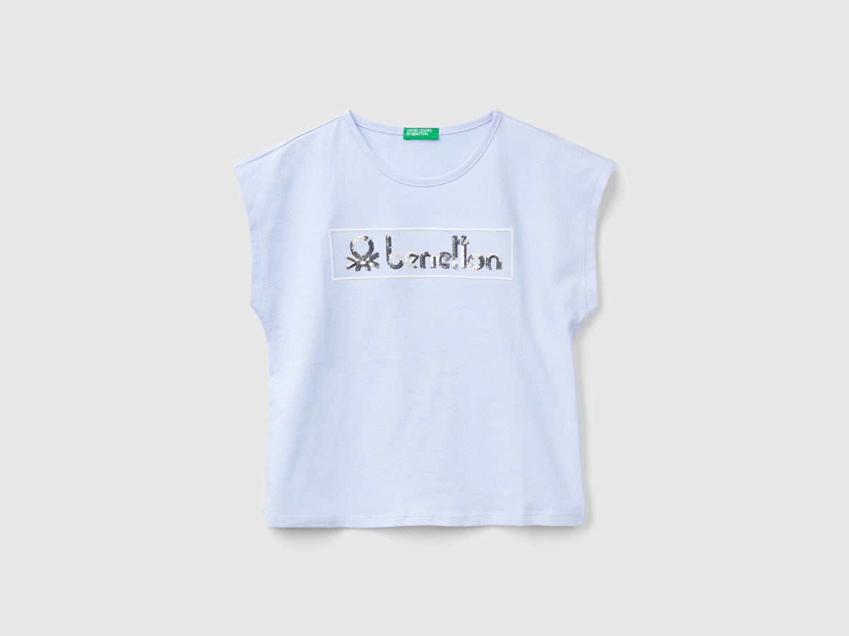 T-shirt con paillettes