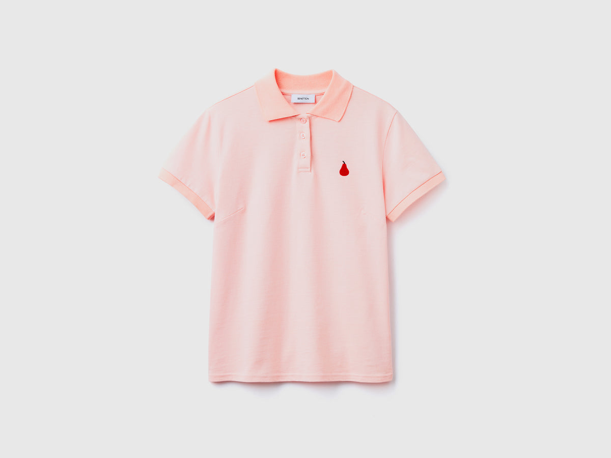Polo con ricamo frutta