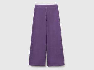 Pantaloni ampi in cotone stretch