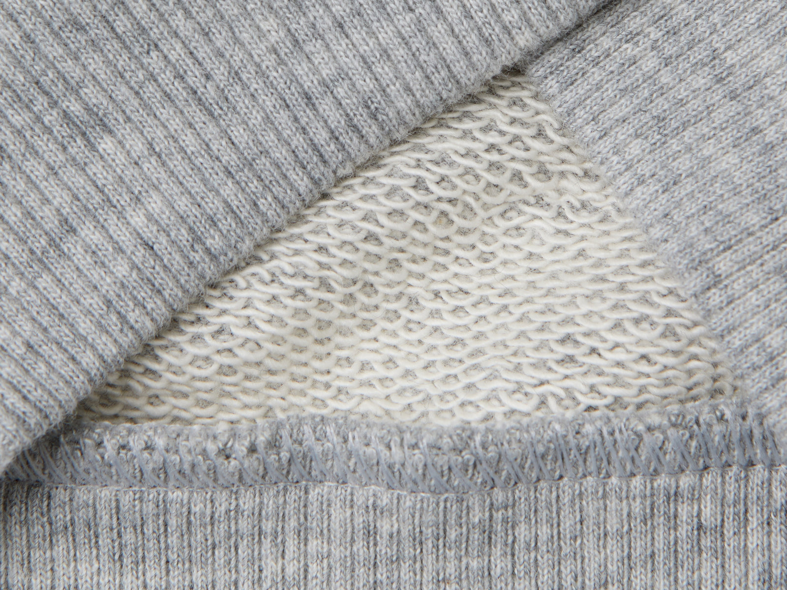 Felpa con cappuccio in cotone bio da neonato grigio chiaro 3 | Benetton Outlet