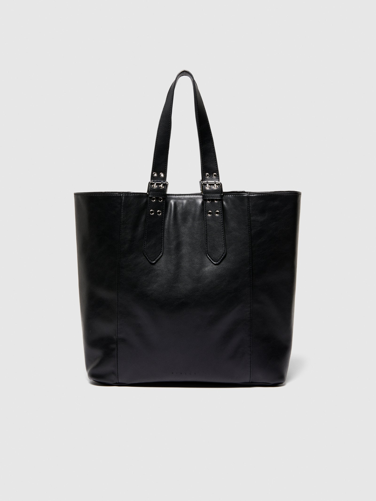 Borsa tote con fibbie da donna nero 2 | Sisley Outlet