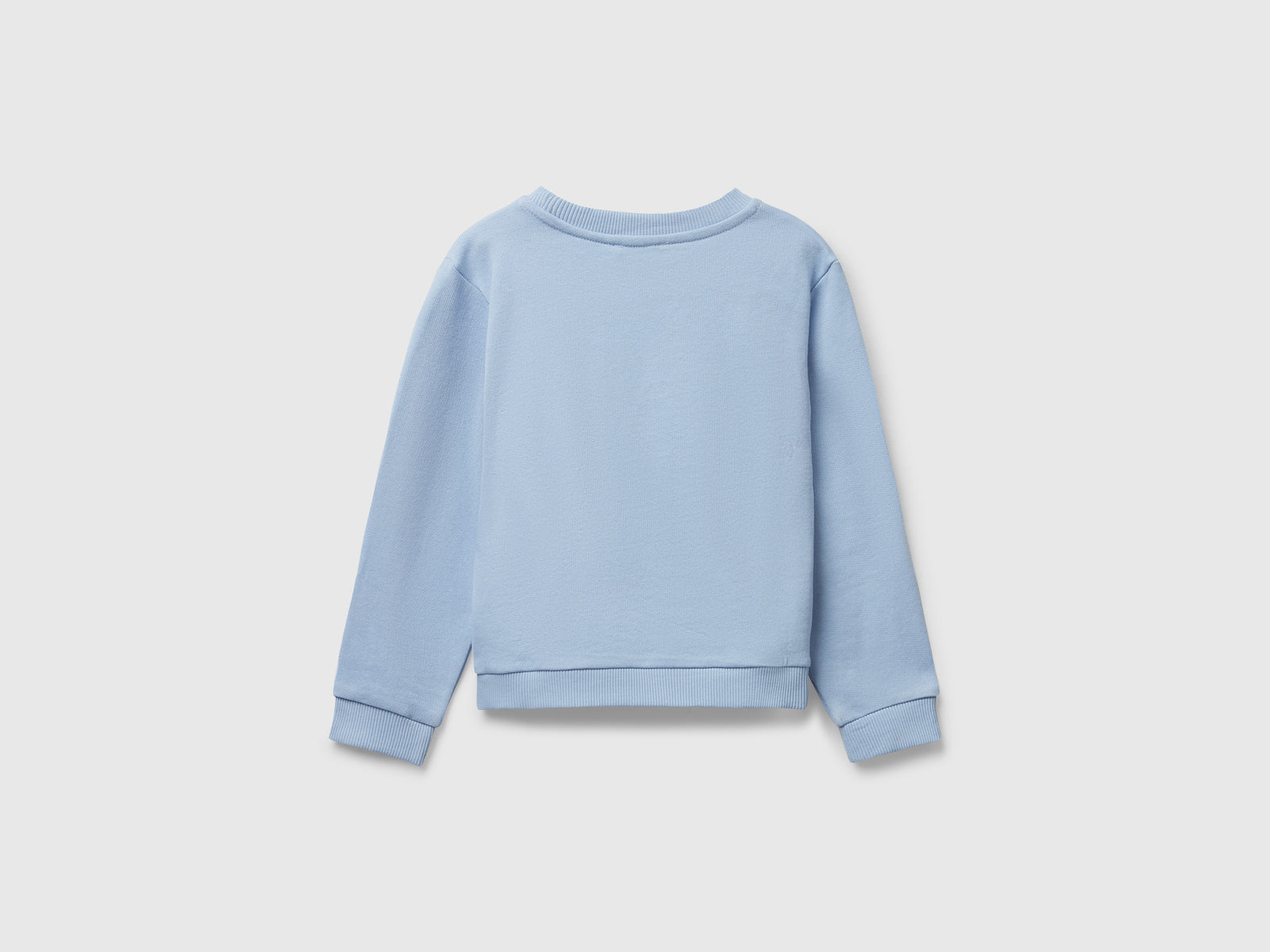 Felpa con stampa glitter da bimba azzurro 2 | Benetton Outlet