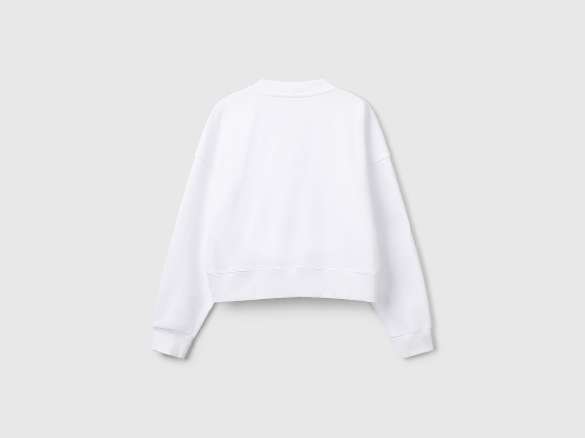 Felpa 100% cotone con stampa logo