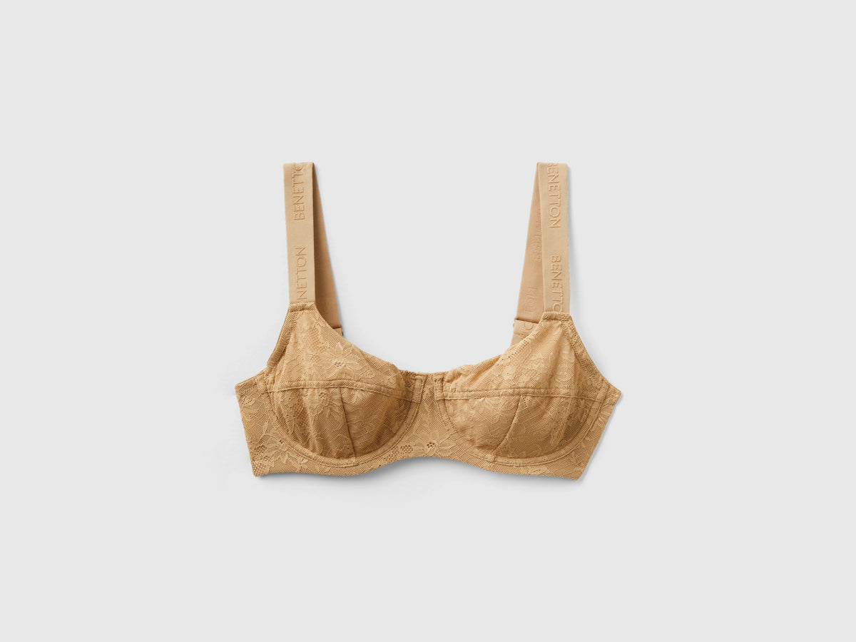 Reggiseno coppa C in pizzo stretch