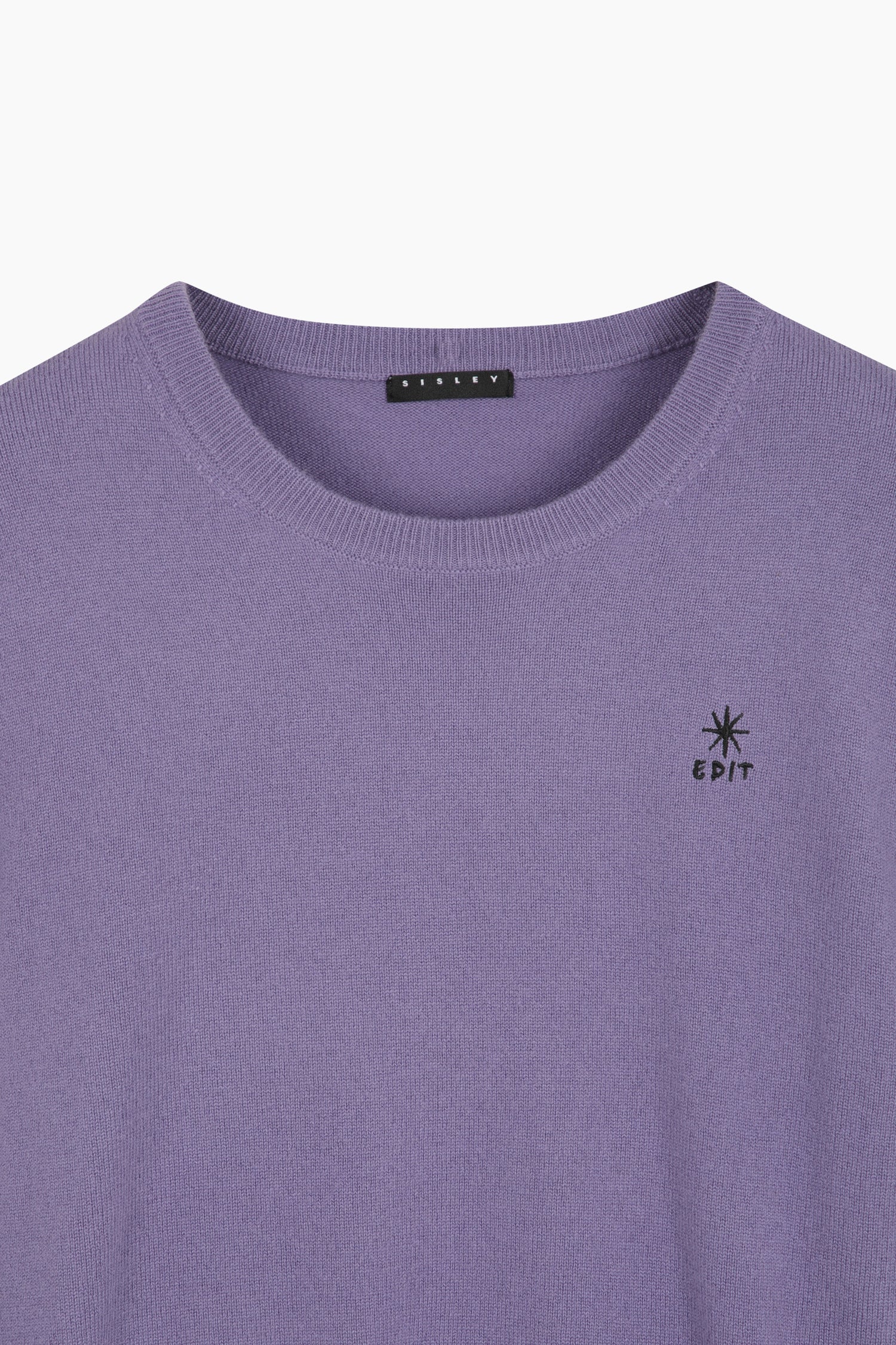 Maglia girocollo con ricamo da donna lavanda 3 | Sisley Outlet
