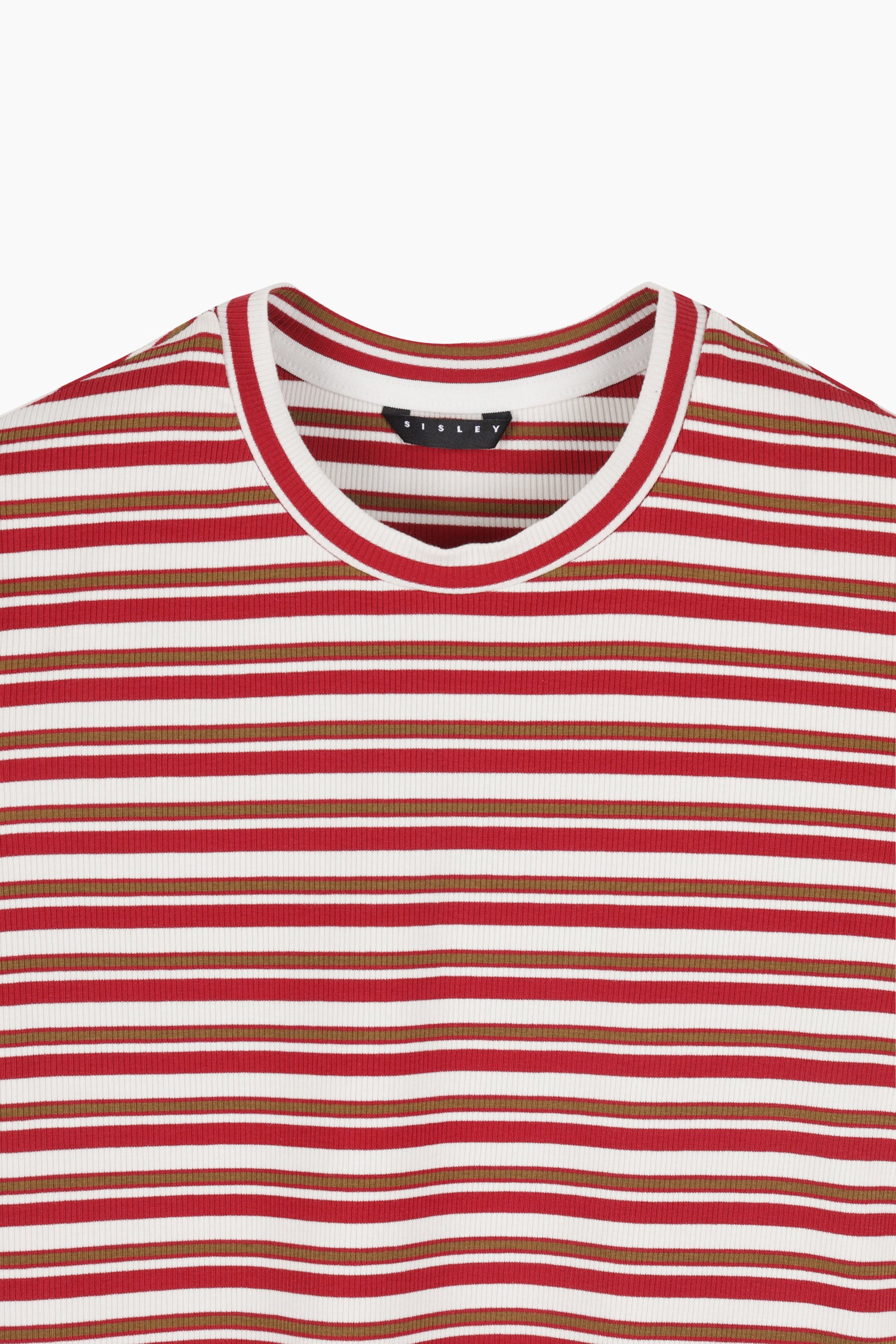 T-shirt a righe rosse da donna rosso 3 | Sisley Outlet