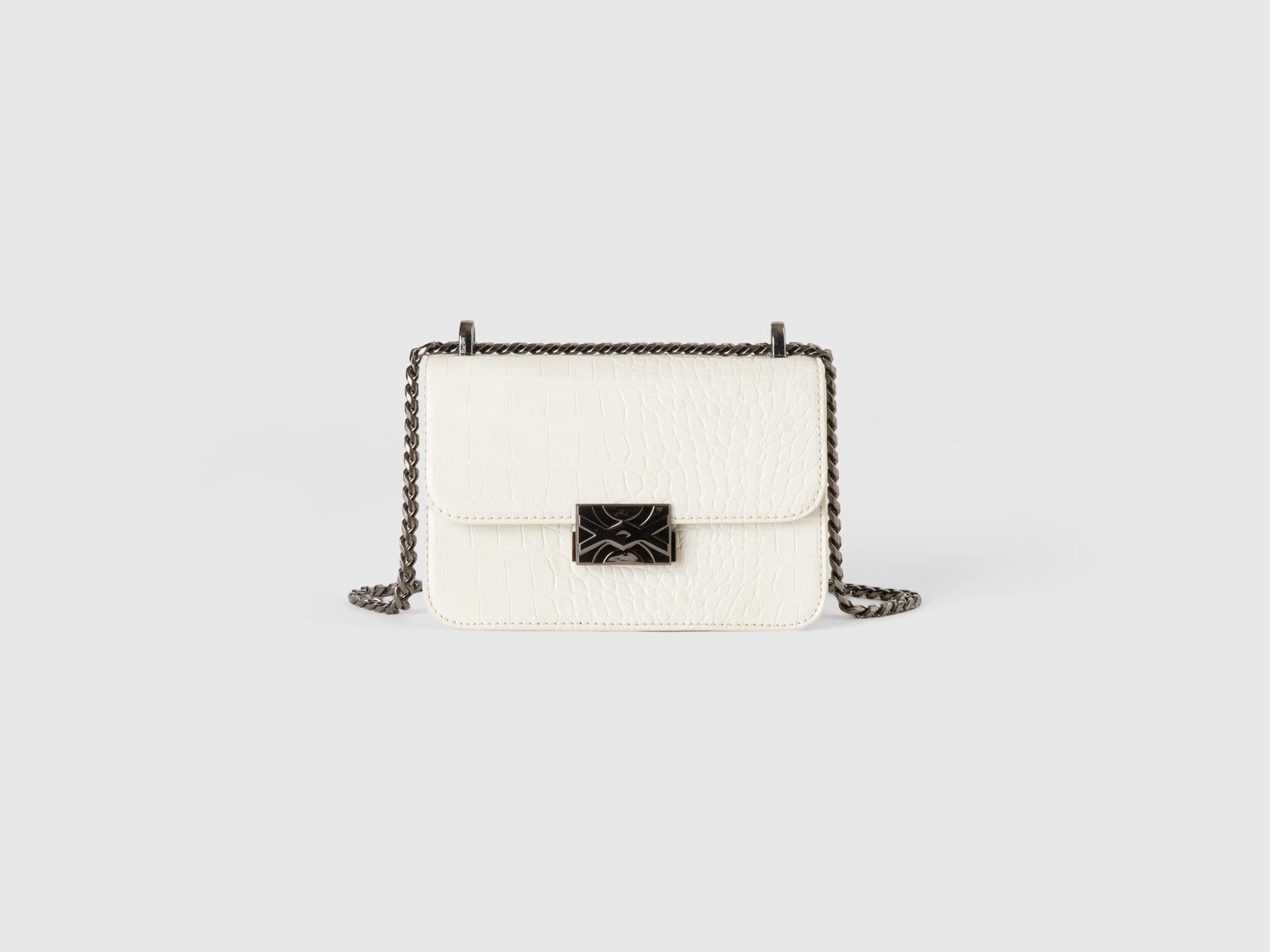 Be Bag piccola stampa cocco da donna bianco panna | Benetton Outlet