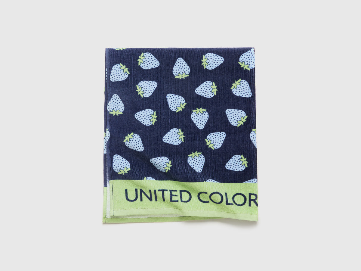 Telo mare con pattern fragole