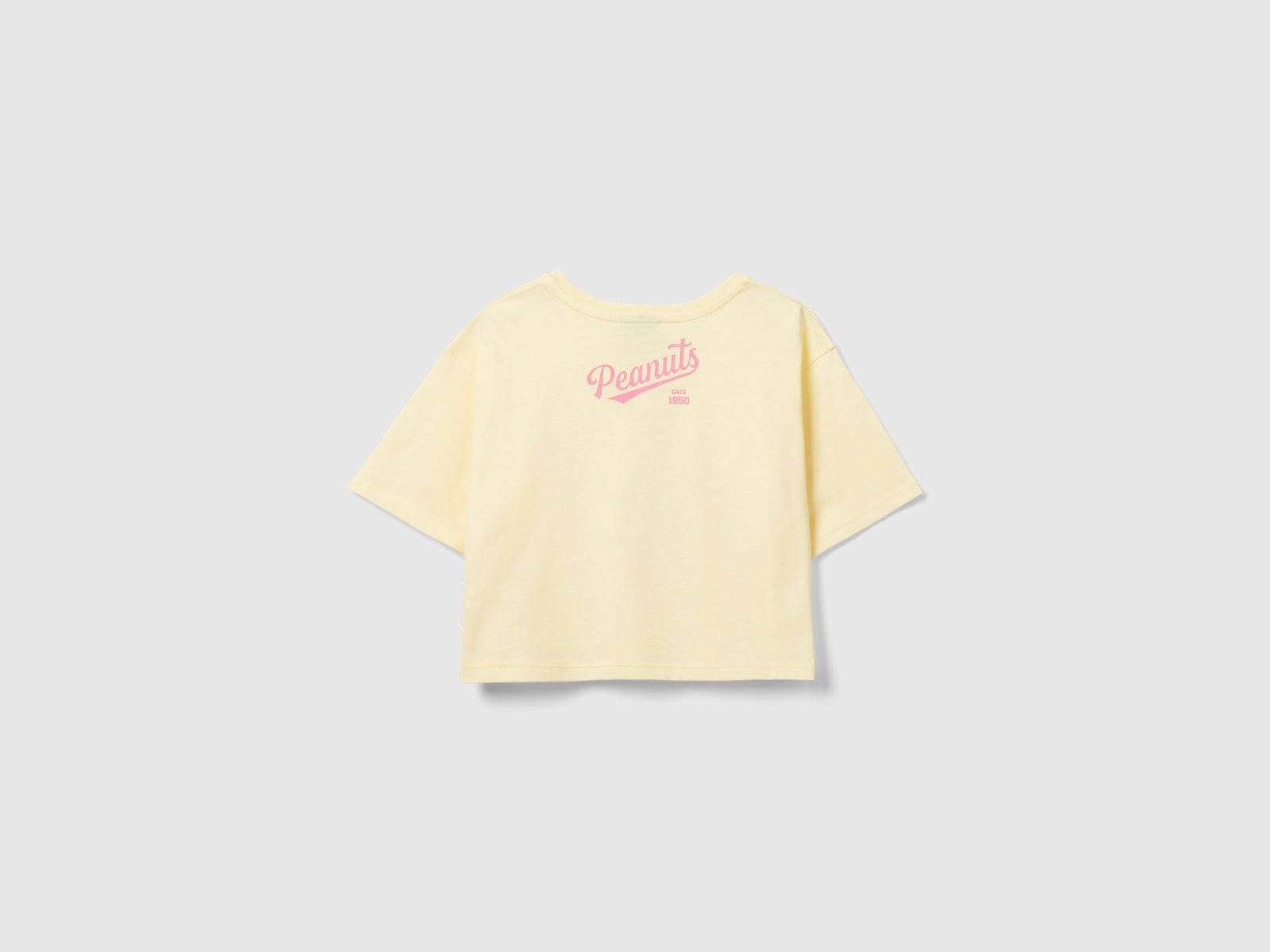 T-shirt cropped ©Peanuts da bambina giallo 2 | Benetton Outlet