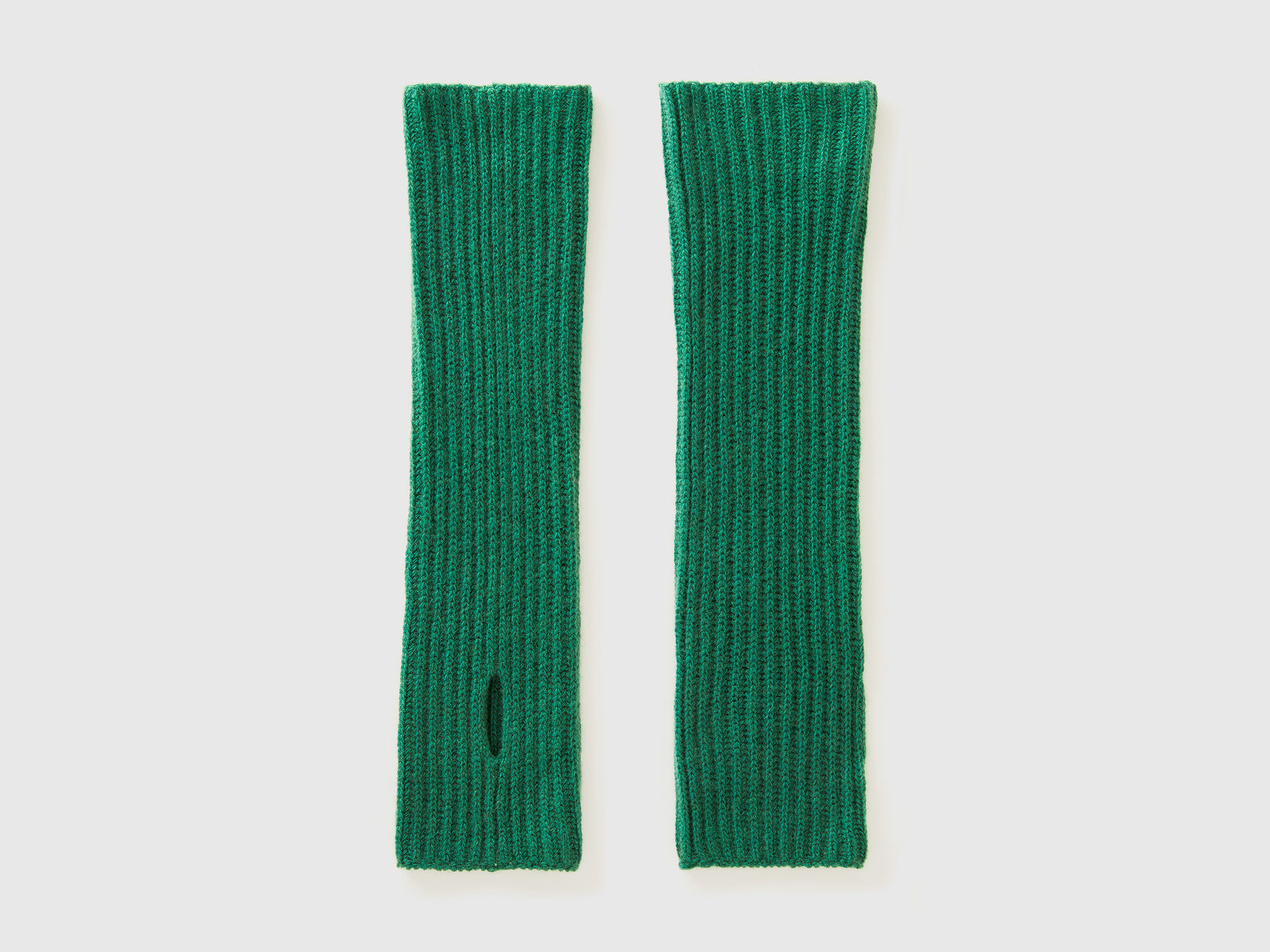 Manicotti in misto lana da donna verde | Benetton Outlet