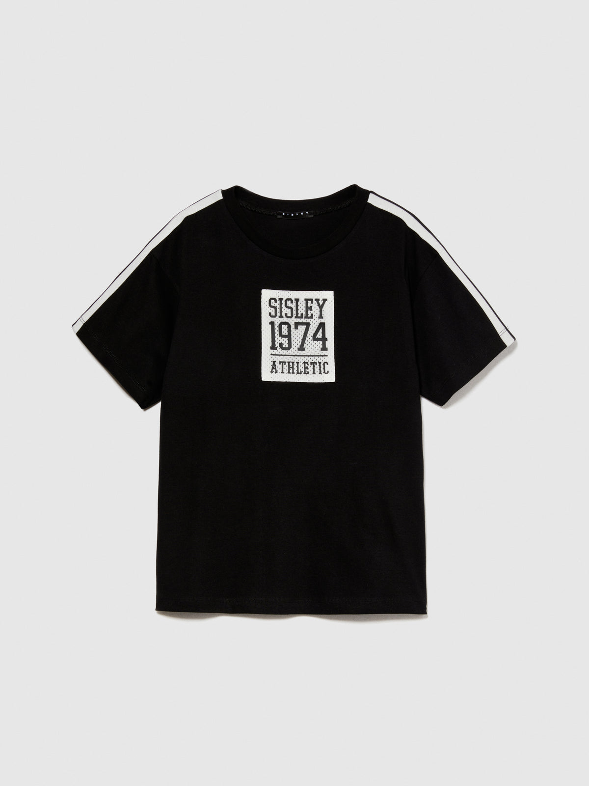 T-shirt con inserto a contrasto