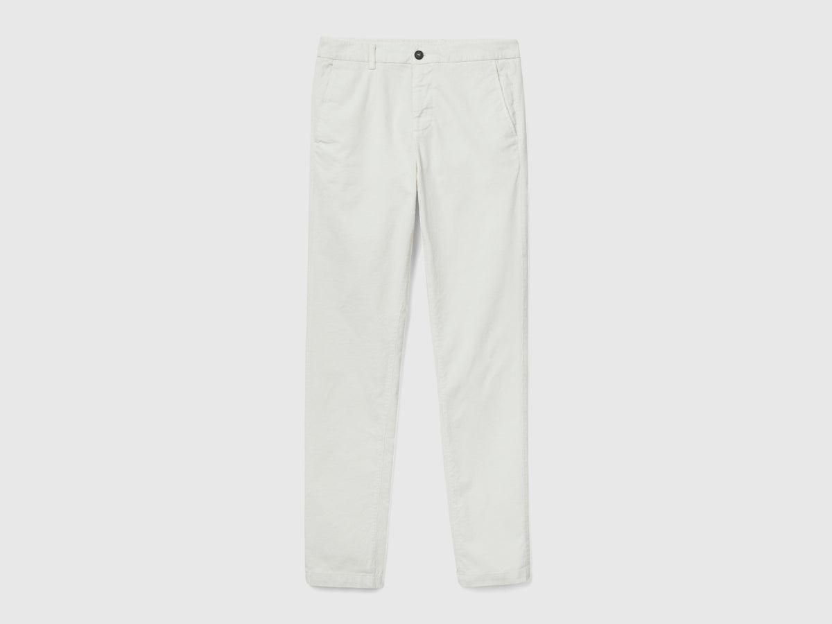 Pantaloni in velluto stretch