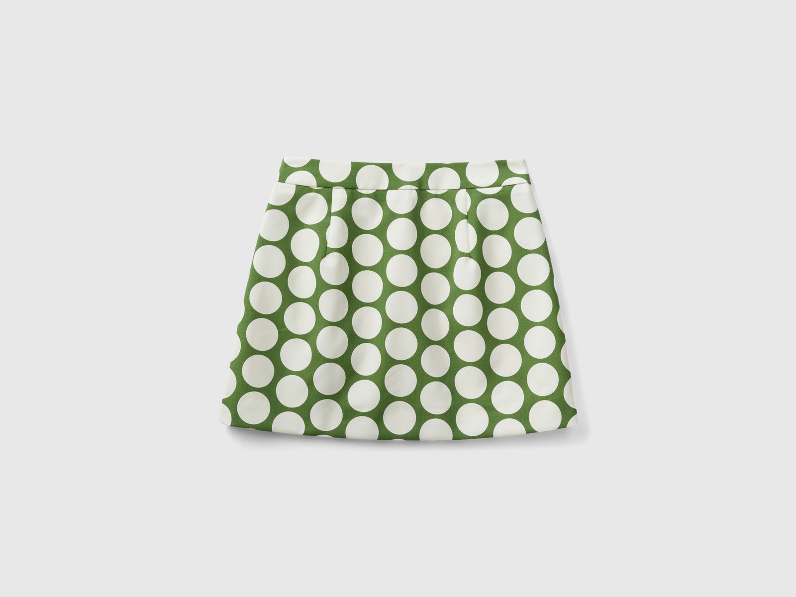 Minigonna a pois da donna verde 2 | Benetton Outlet