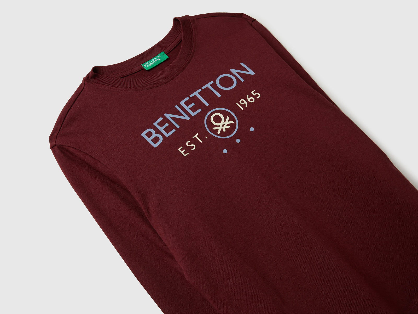 T-shirt in cotone da bambino bordeaux 3 | Benetton Outlet