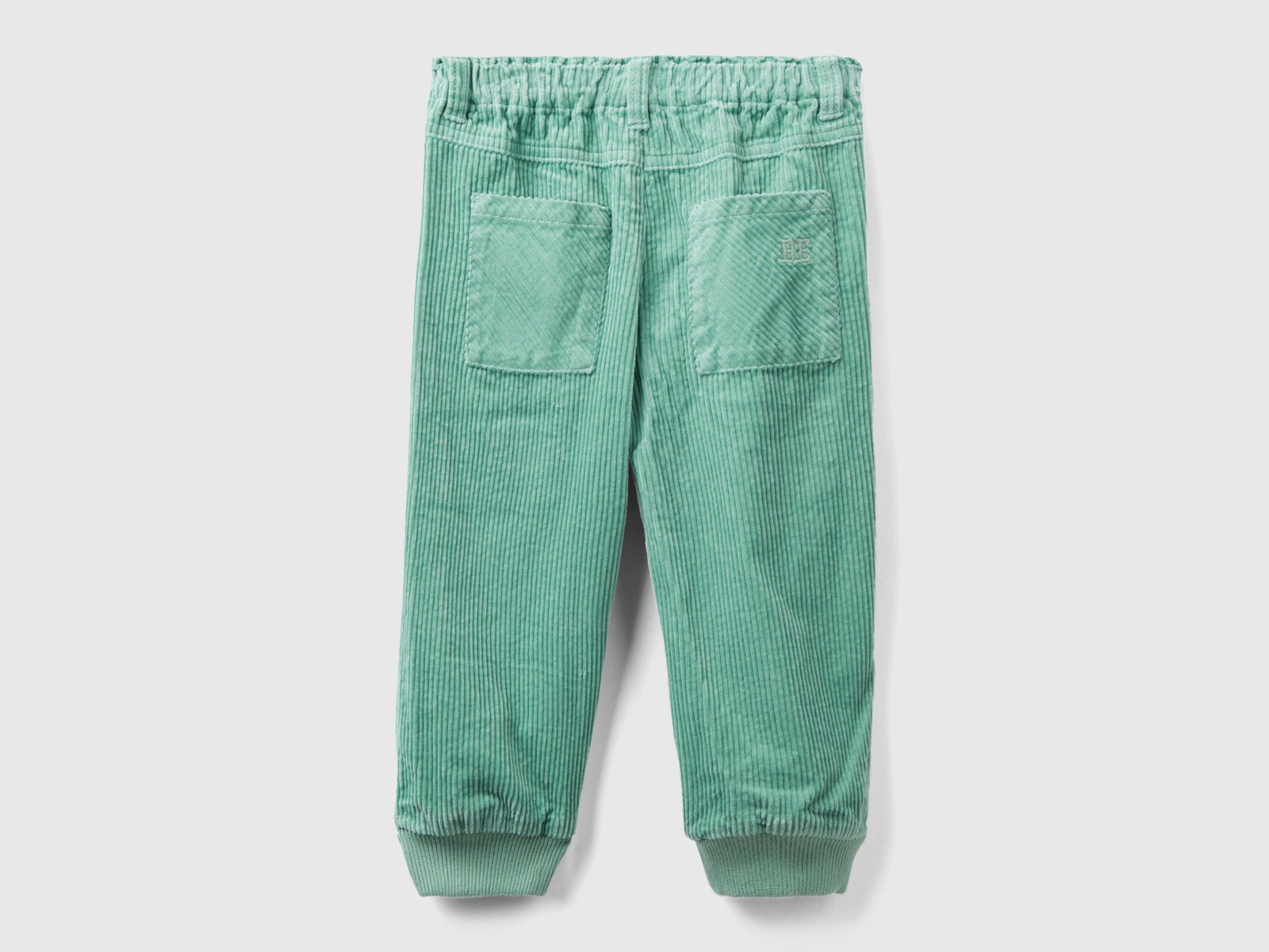 Pantaloni baloon fit in velluto da bimbo verde acqua 2 | Benetton Outlet