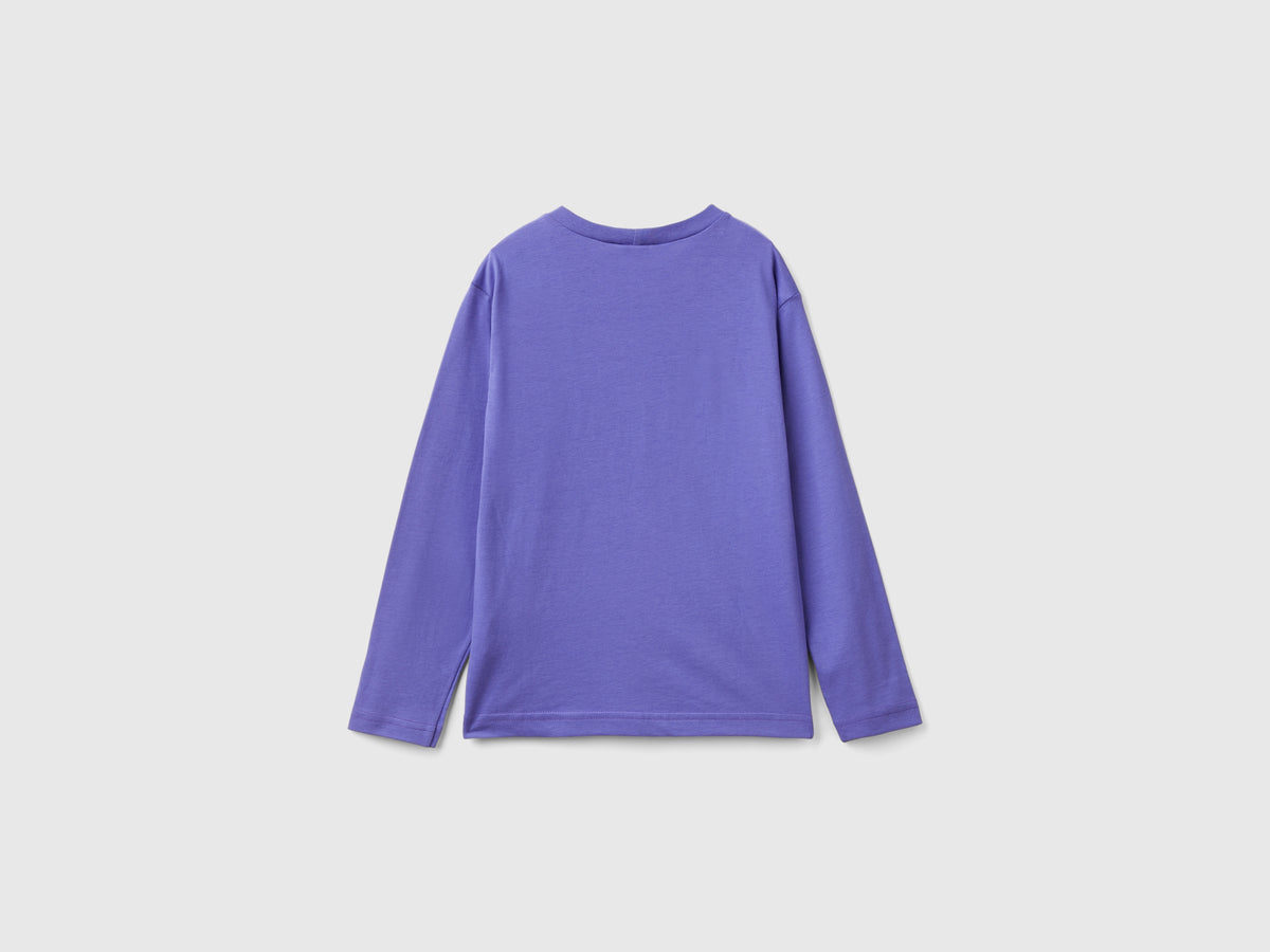 T-shirt con stampa in caldo cotone bio