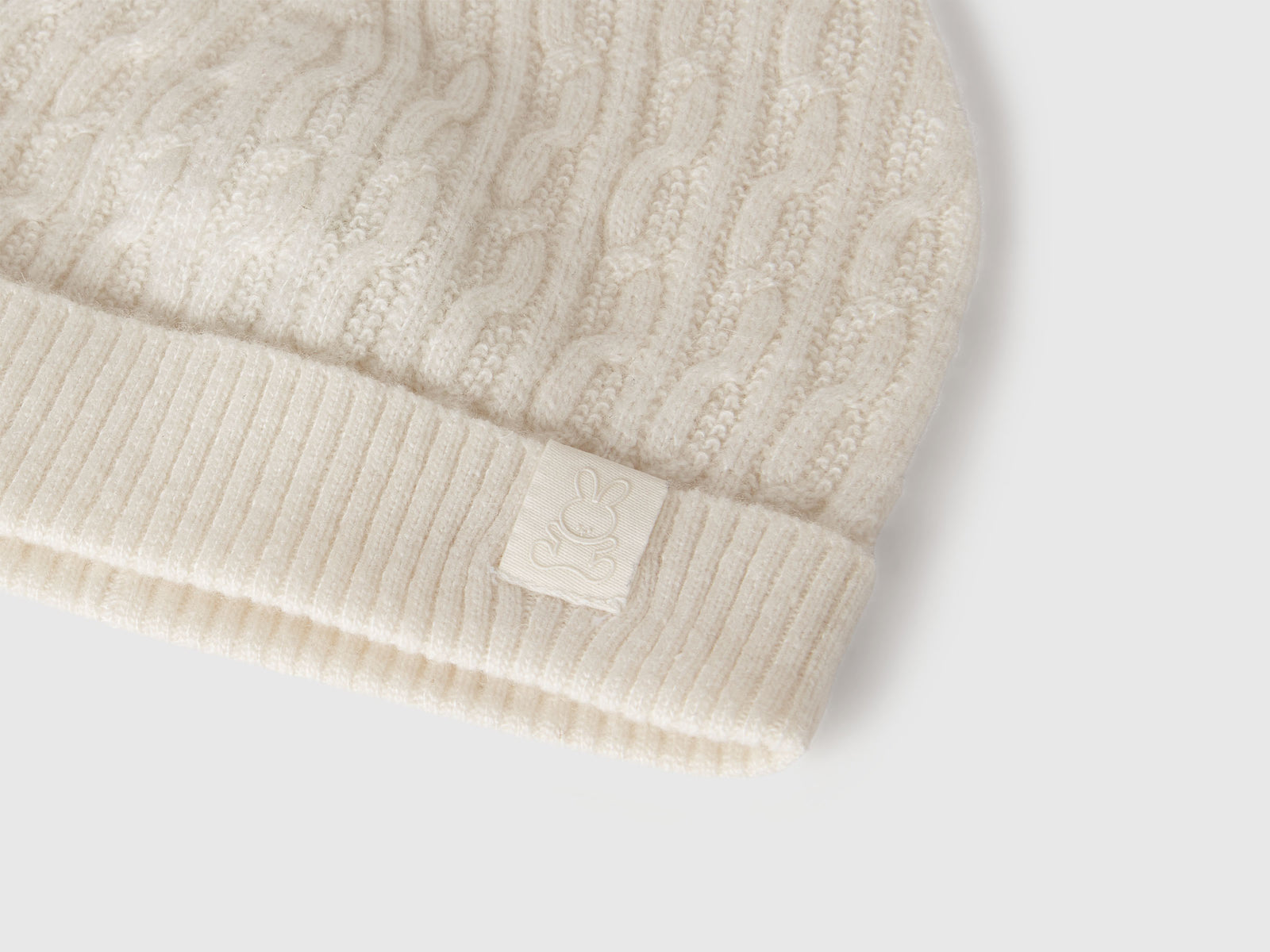 Cappello a trecce da neonato bianco panna 3 | Benetton Outlet