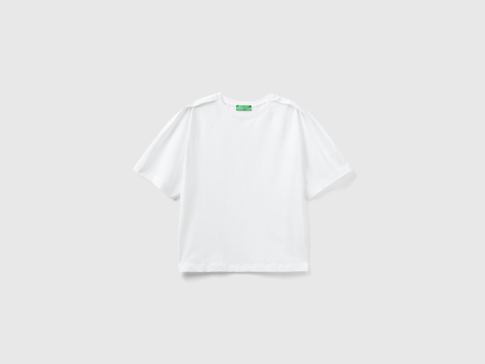 Maglietta boxy fit da donna bianco | Benetton Outlet