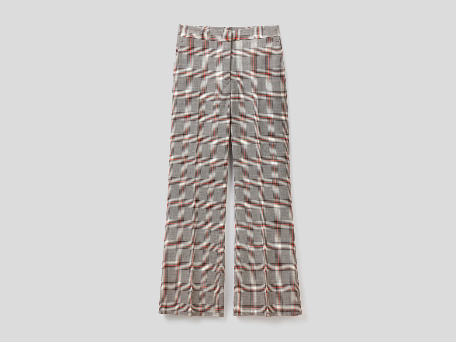 Pantaloni fantasia in flanella da donna marrone | Benetton Outlet