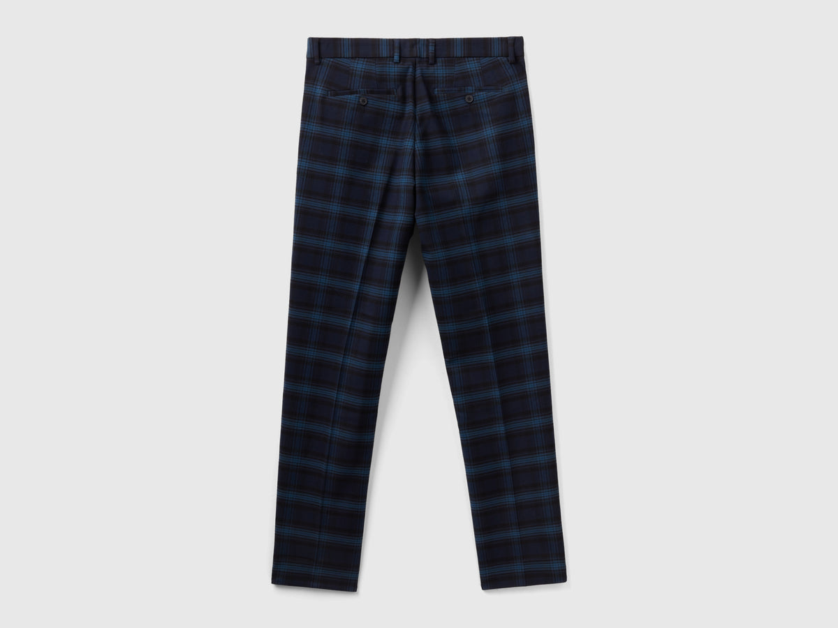 Pantaloni tartan in flanella