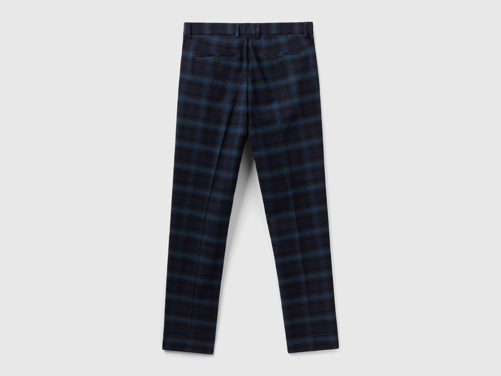 Pantaloni tartan in flanella da uomo blu scuro 2 | Benetton Outlet