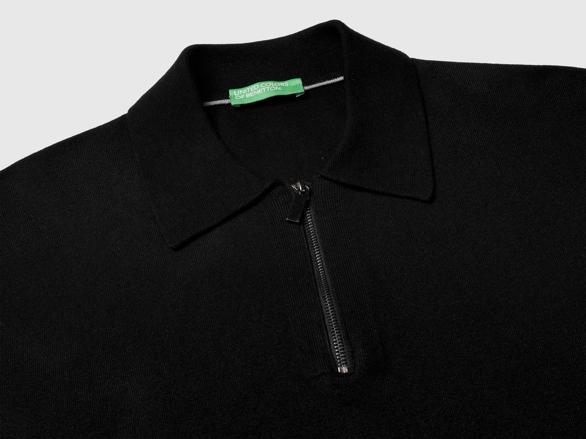Polo in maglia di  misto viscosa