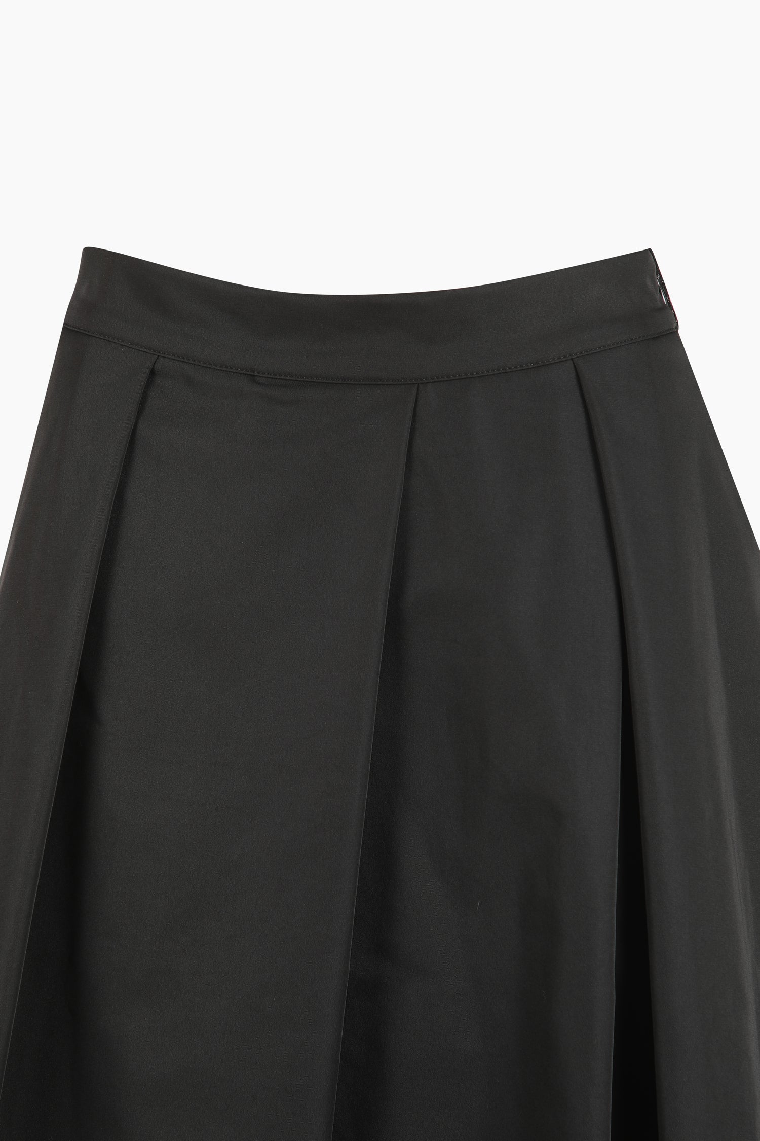 Gonna midi con pieghe da donna nero 3 | Sisley Outlet