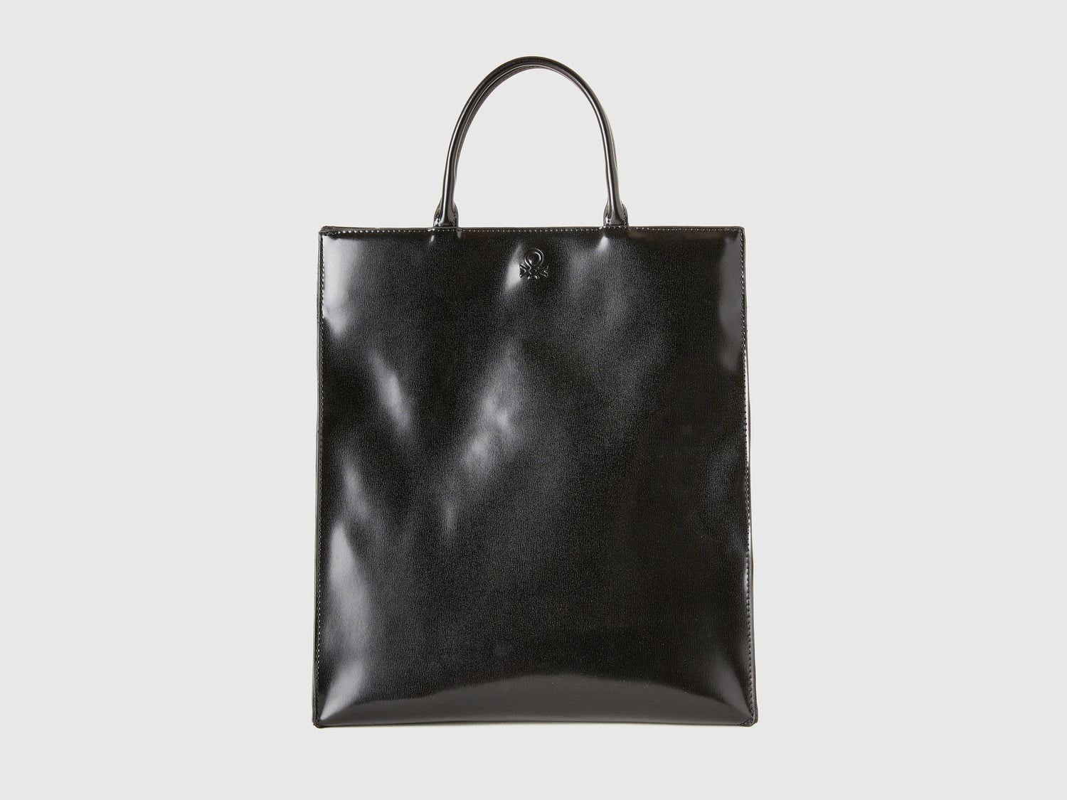 Shopping bag effetto opaco da donna nero | Benetton Outlet