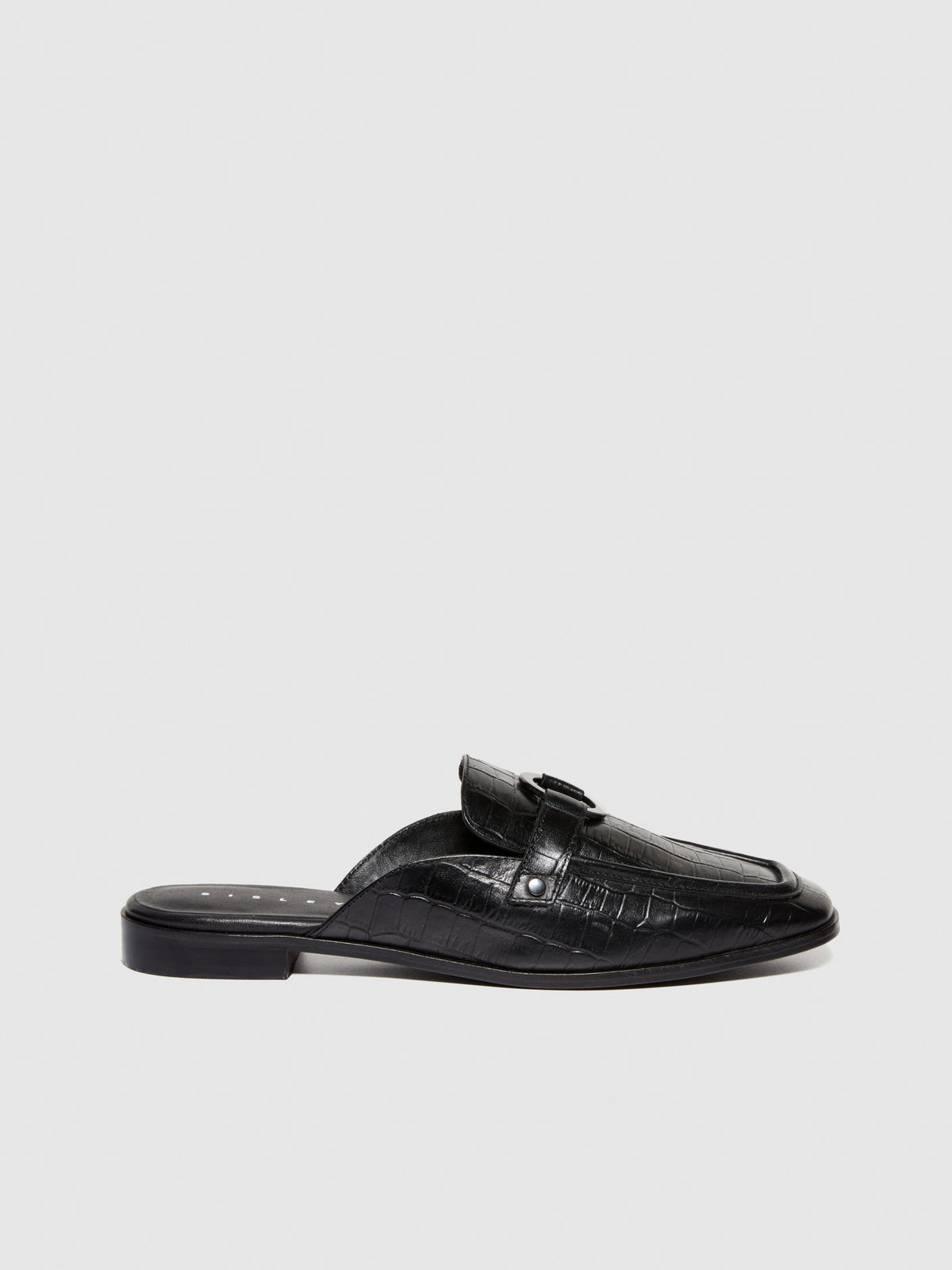 Mules in pelle