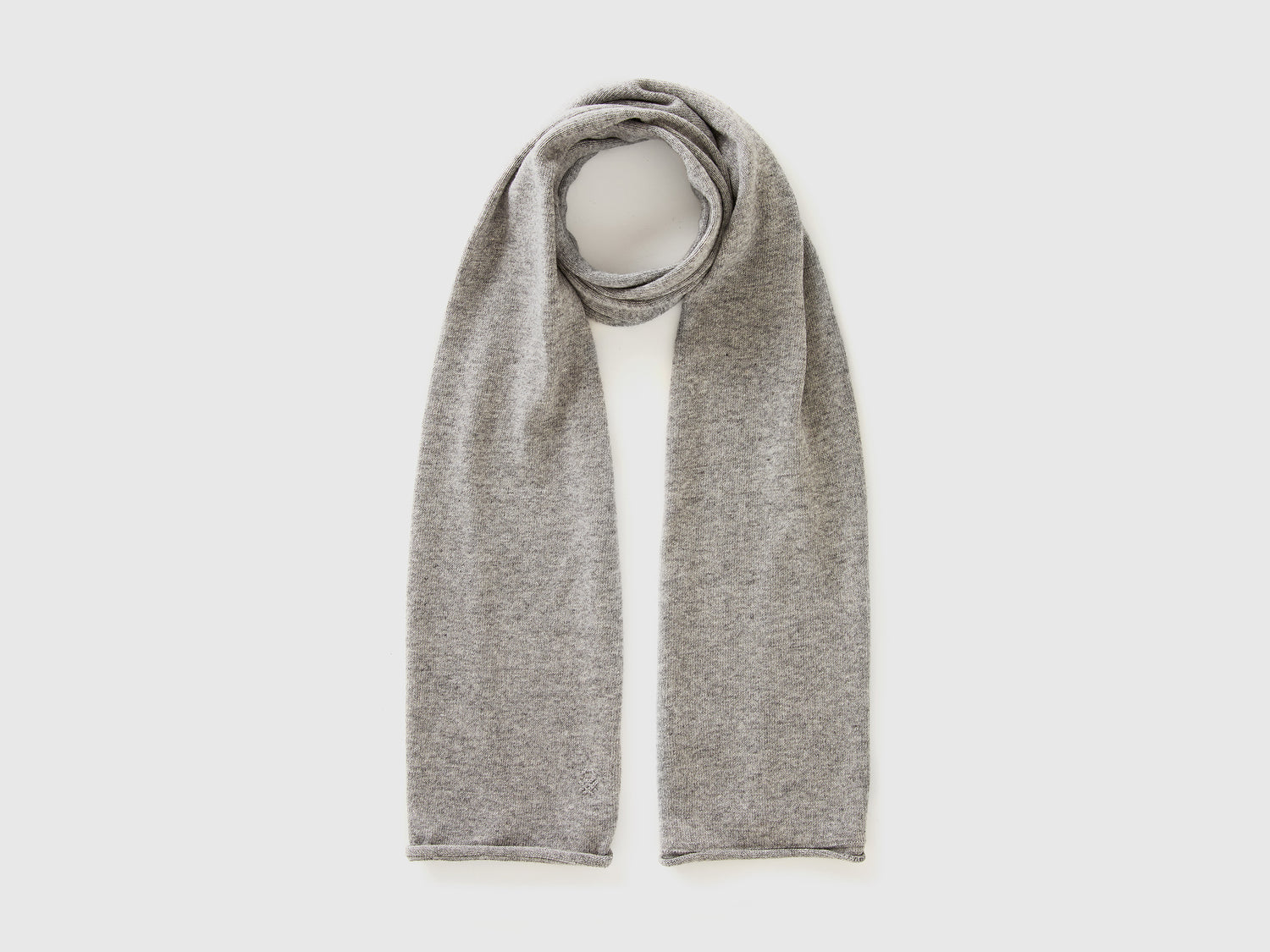 Sciarpa in misto cashmere da donna grigio chiaro | Benetton Outlet