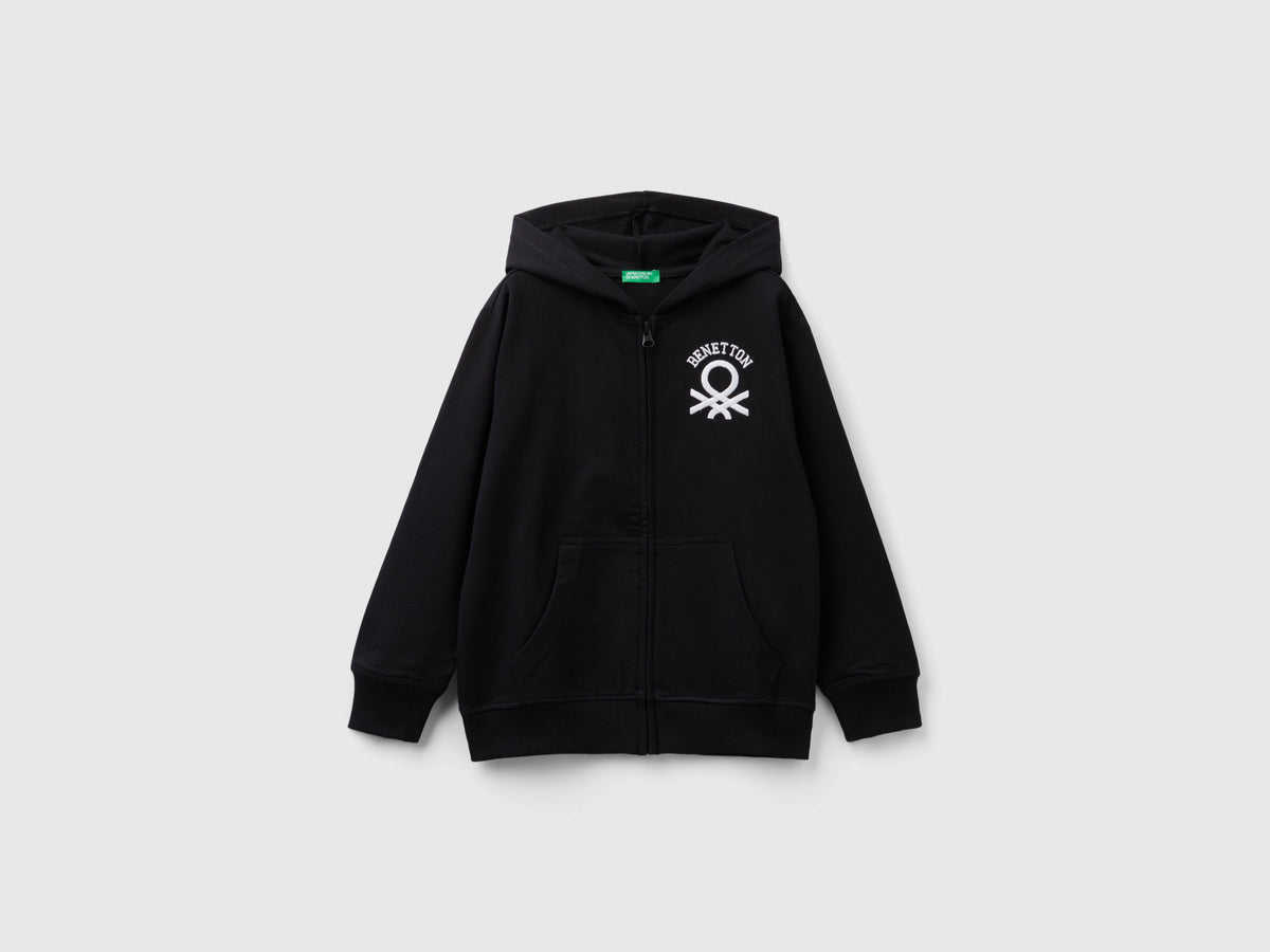 Felpa con zip e cappuccio