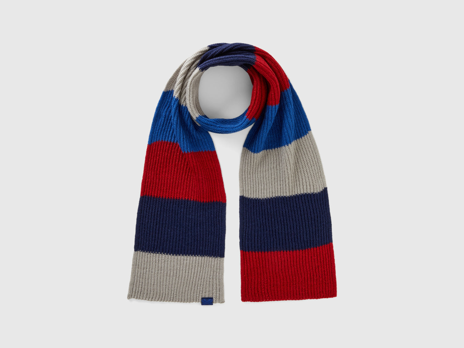 Sciarpa a righe da bambino rosso | Benetton Outlet