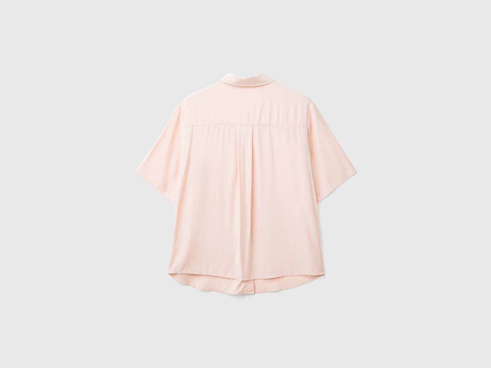 Camicia manica 3/4 in viscosa da donna rosa tenue 2 | Benetton Outlet
