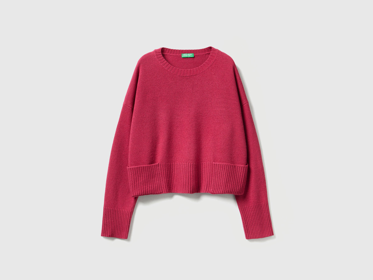 Maglione in misto lana e viscosa