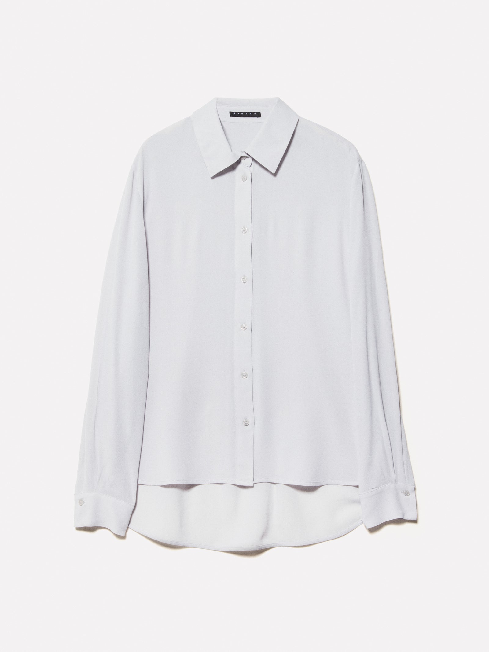 Camicia over fit da donna grigio chiaro | Sisley Outlet