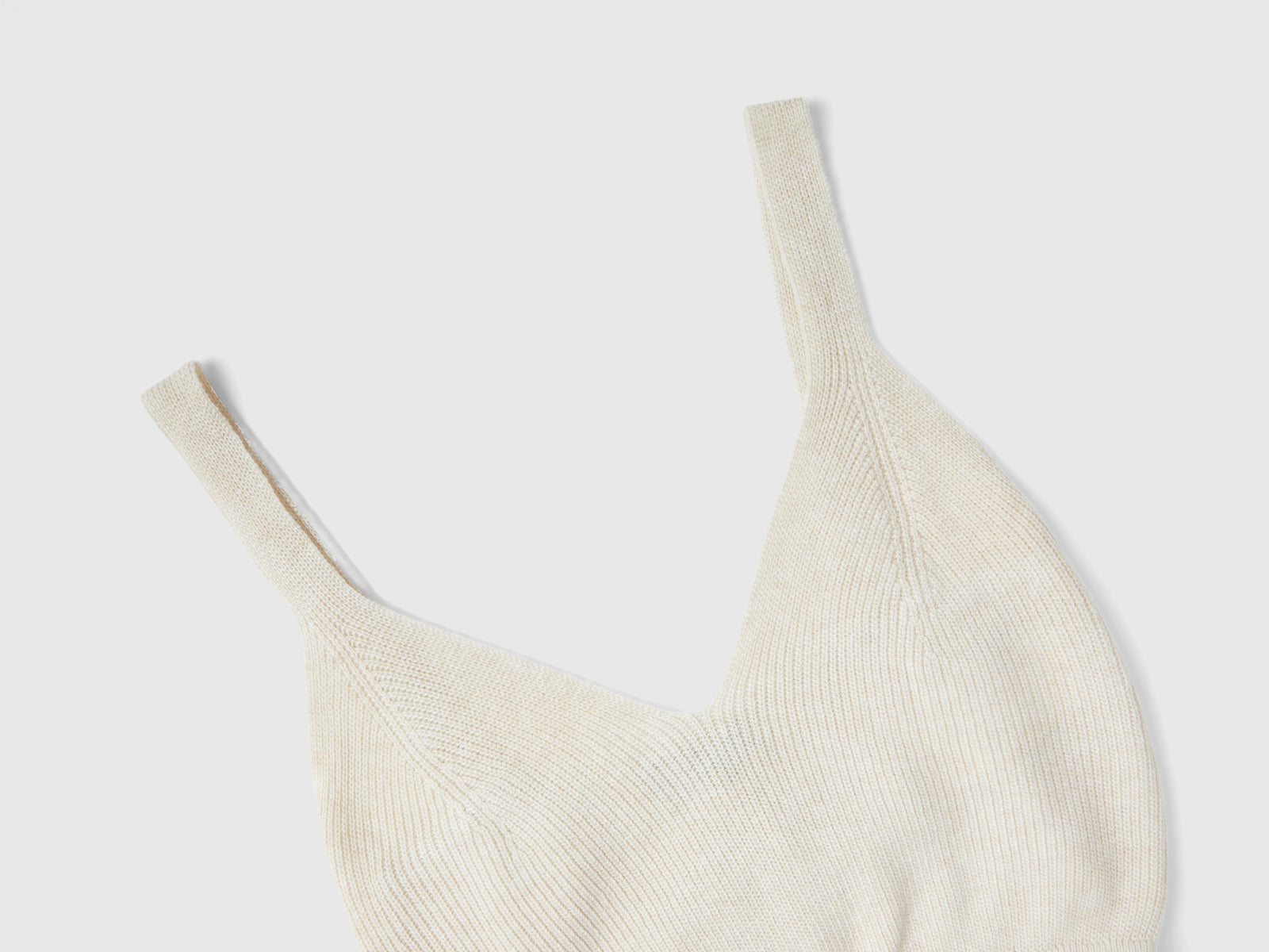 Top in misto cashmere da donna bianco panna 3 | Benetton Outlet