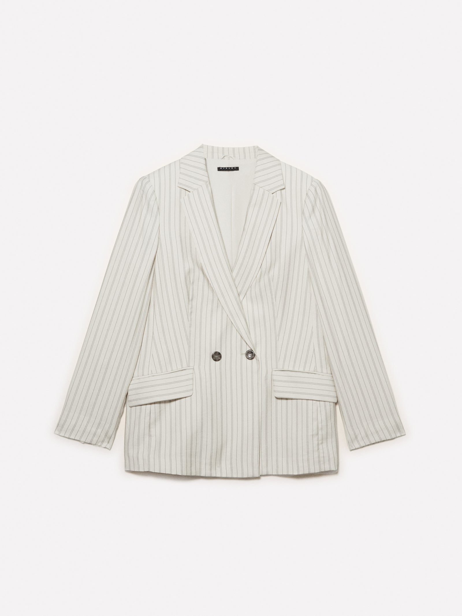 Blazer a righe da donna bianco panna | Sisley Outlet