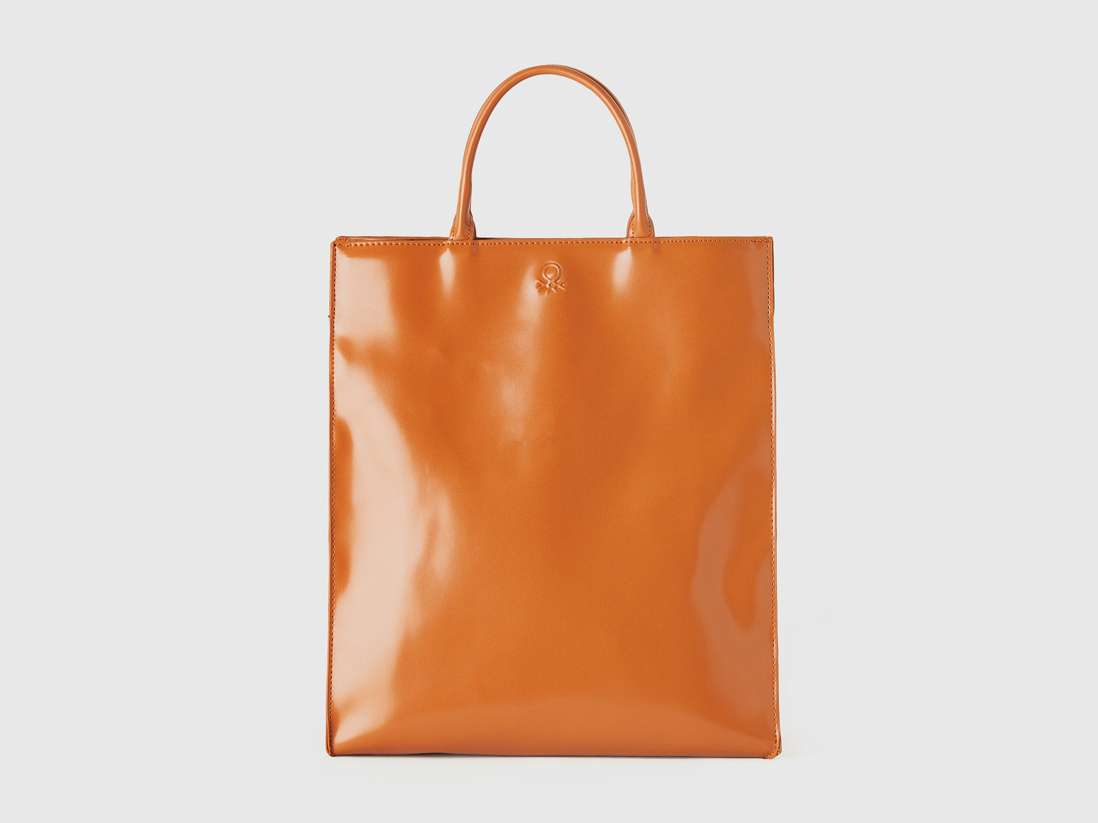 Shopping bag effetto opaco da donna bruciato | Benetton Outlet