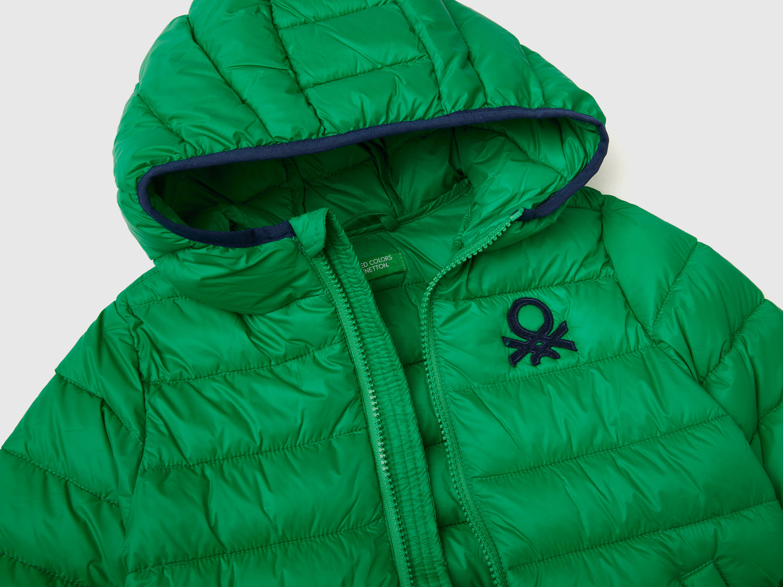 Giubbino in nylon "Rain Defender" da bimbo verde 3 | Benetton Outlet