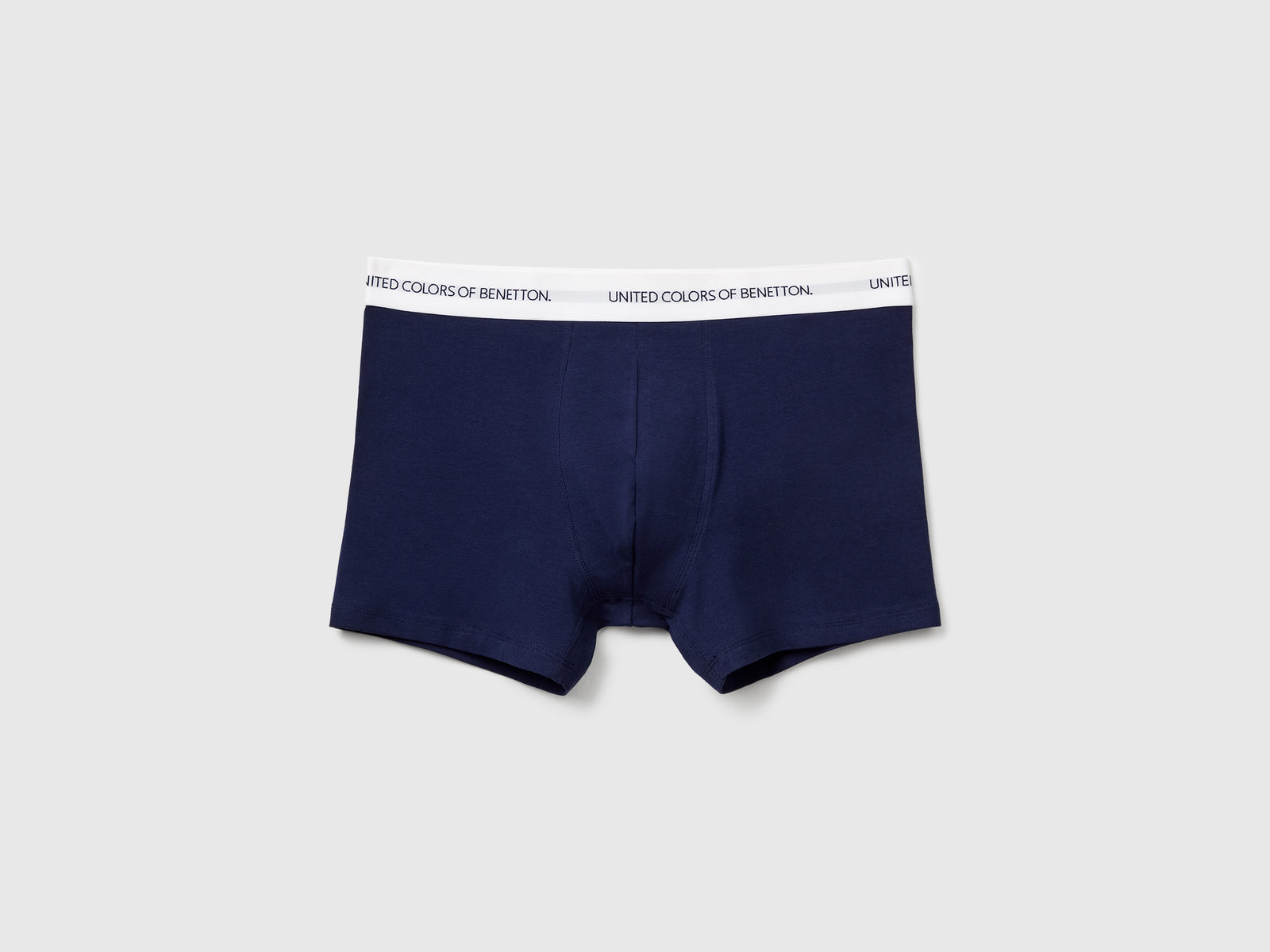 Boxer in cotone stretch da uomo blu scuro | Benetton Outlet